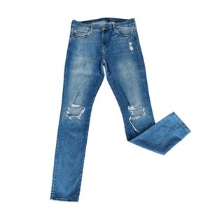 Blue Distressed Jeans
